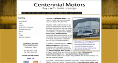 Desktop Screenshot of centennialmotors.com
